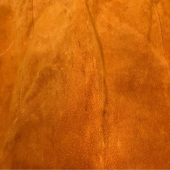 Chia Orange Womens Suede Mini Skirt Size 16 - Picture 13 of 14